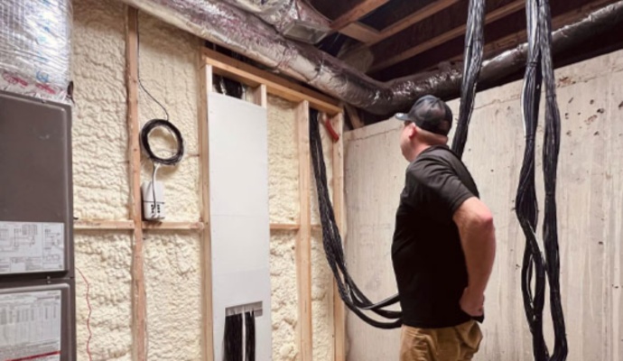 Low voltage infrastructure installation