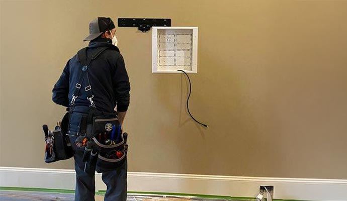 Media panel installation