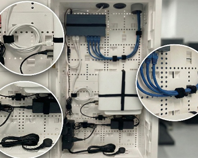 Clean cable organization