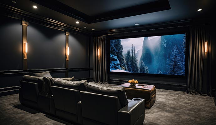 Modern home theater system