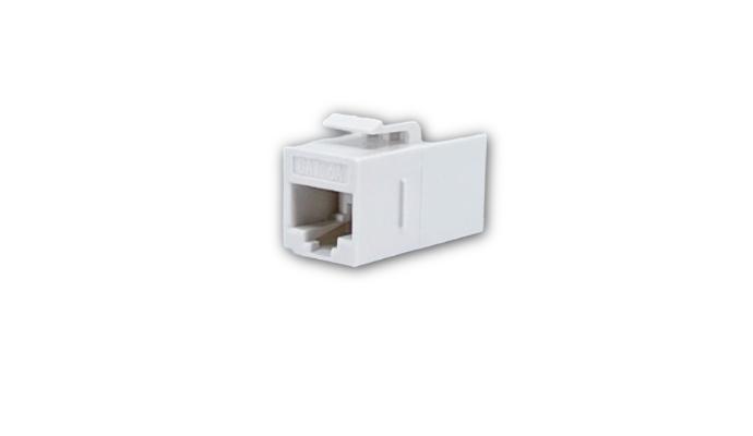Keystone Cat 6A Female to Female Insert - Coupler - Ultra White