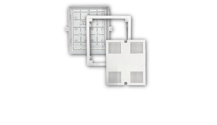 Connected Media Box (no power receptacle) with Magnetic Cover