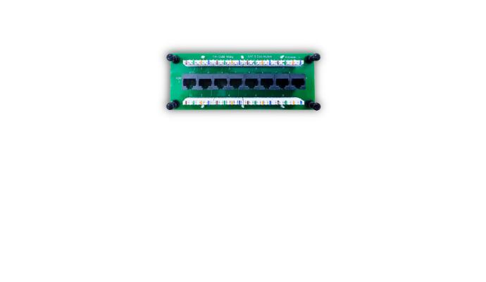 8 Port Cat 6 Data Module - T568B wiring