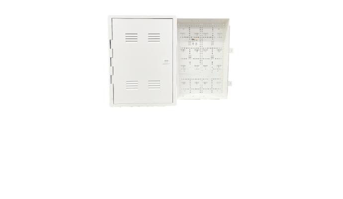 21 in. Plastic Media Enclosure and Deep Vented Hinged Door Packaged as one unit