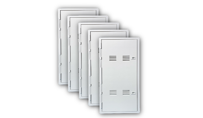 5 PACK - 30 in. Deep Vented Hinged Door