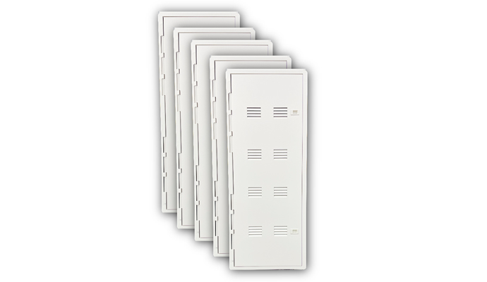 5 PACK - 42 in. Deep Vented Hinge Door