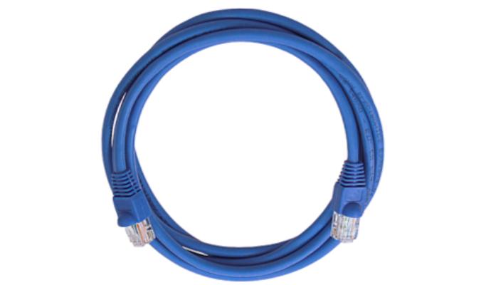 Cat 6A Patch Cord, 20 Ft., Blue (Stranded & Booted - 26AWG - C(UL), (UL) T568B)