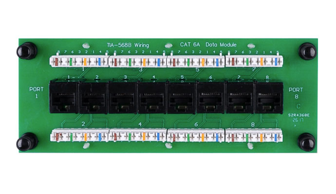 8 Port Cat6A Data Module