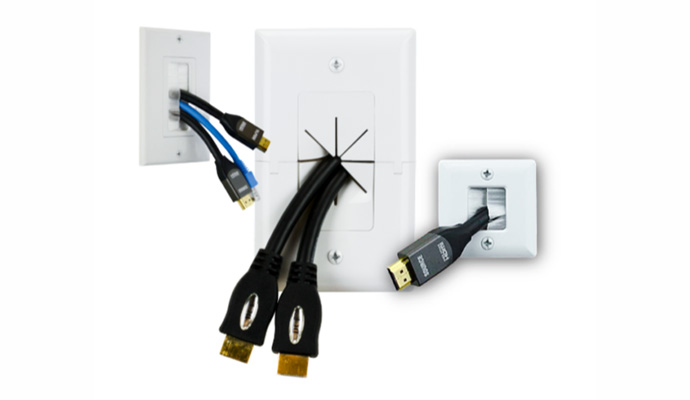 Cable pass-through plates