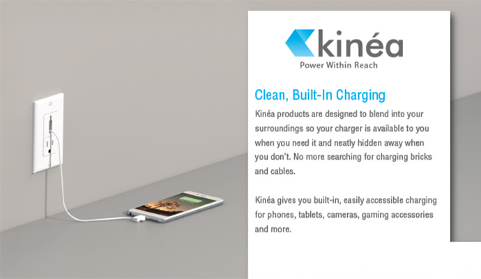 Kinea built-in charger